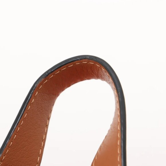 Loewe Hammock Drawstring Medium Straw Leather Shoulder Bag Brown x Orange - Picture 15 of 15